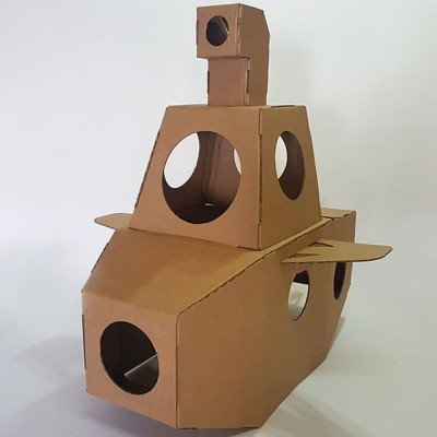 Submarino grande de cartón- Nautilus